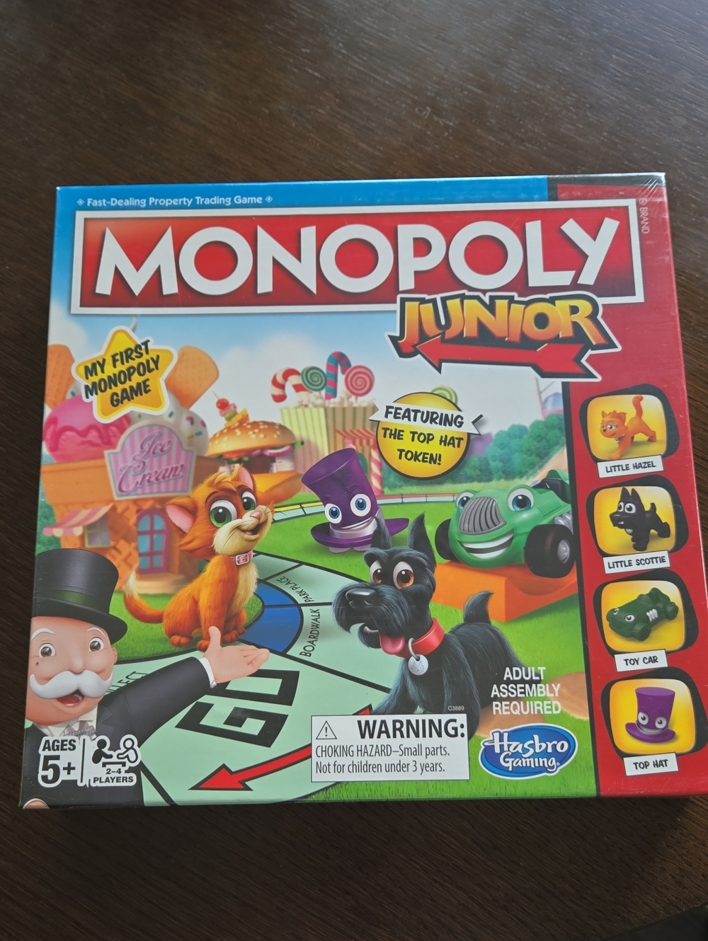 Hasbro Monopoly Junior Red and Blue Family Board Game